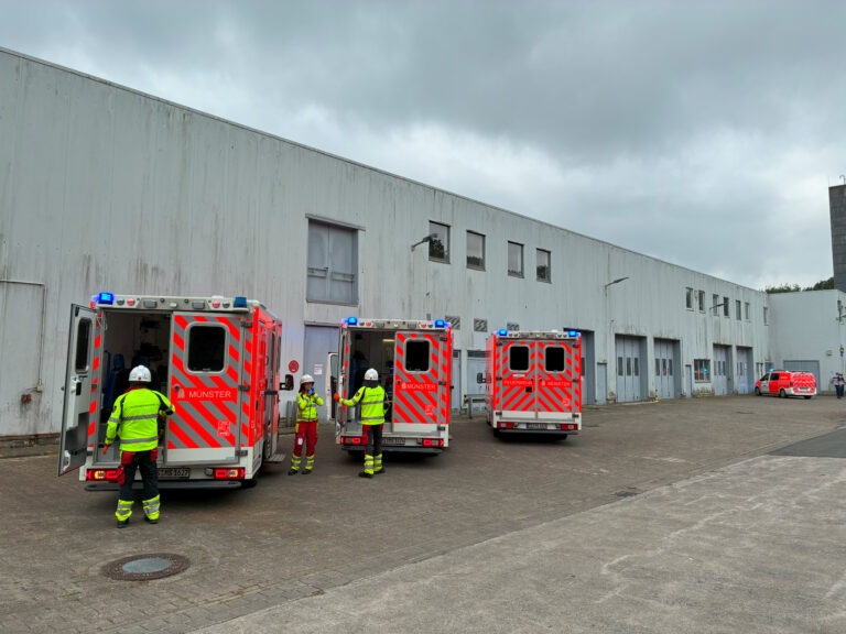 Das Ausbildungszentrum Feuerwehr Münster entsteht am Kesslerweg auf dem Gelände der ehemaligen Coca-Cola-Werke.