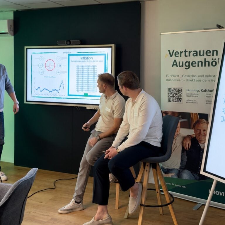 Mit Finanzfragen beschäftigten sich am Dienstagabend (13. Oktober) die Teilnehmer des ETF-Workshops „Real Life“ in Münster.